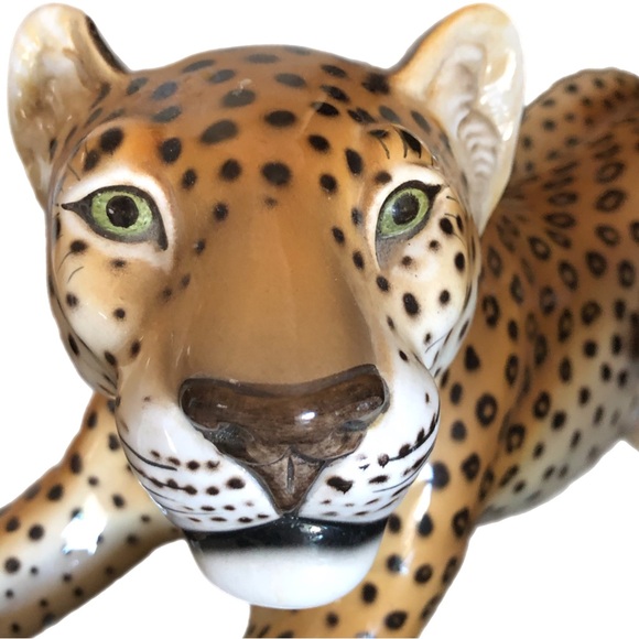Vintage Other - 🐆 ItALiAN lE0PArD CErAMiC StAtUe 🐆